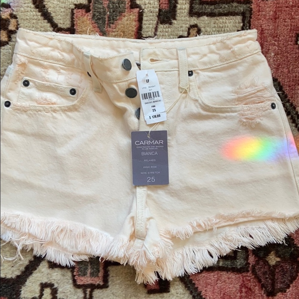 CARMAR Bianca high-rise denim shorts 🍑 — size 25